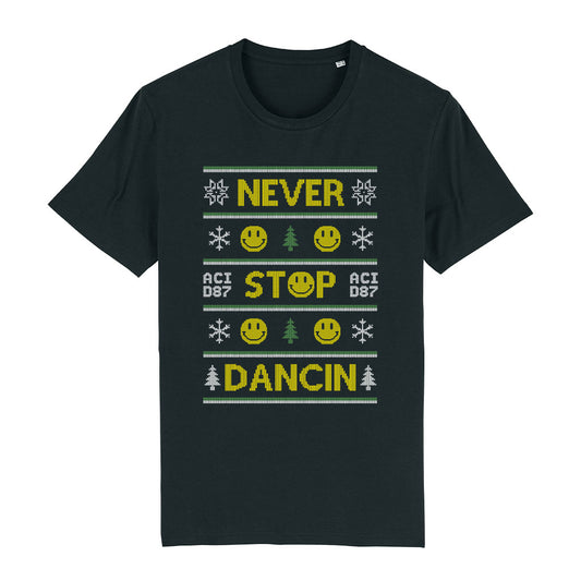 Never Stop Dancin Ugly Christmas Men's T-Shirt