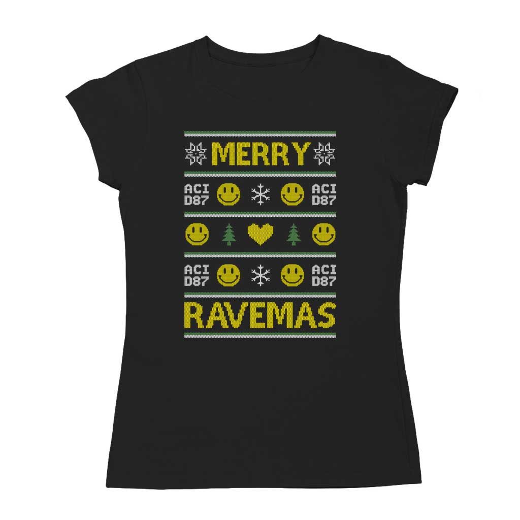 Merry Ravemas II Ugly Christmas Women's T-Shirt