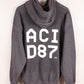Acid87 Brand Logo Zip Hoodie (50% Off Sale)