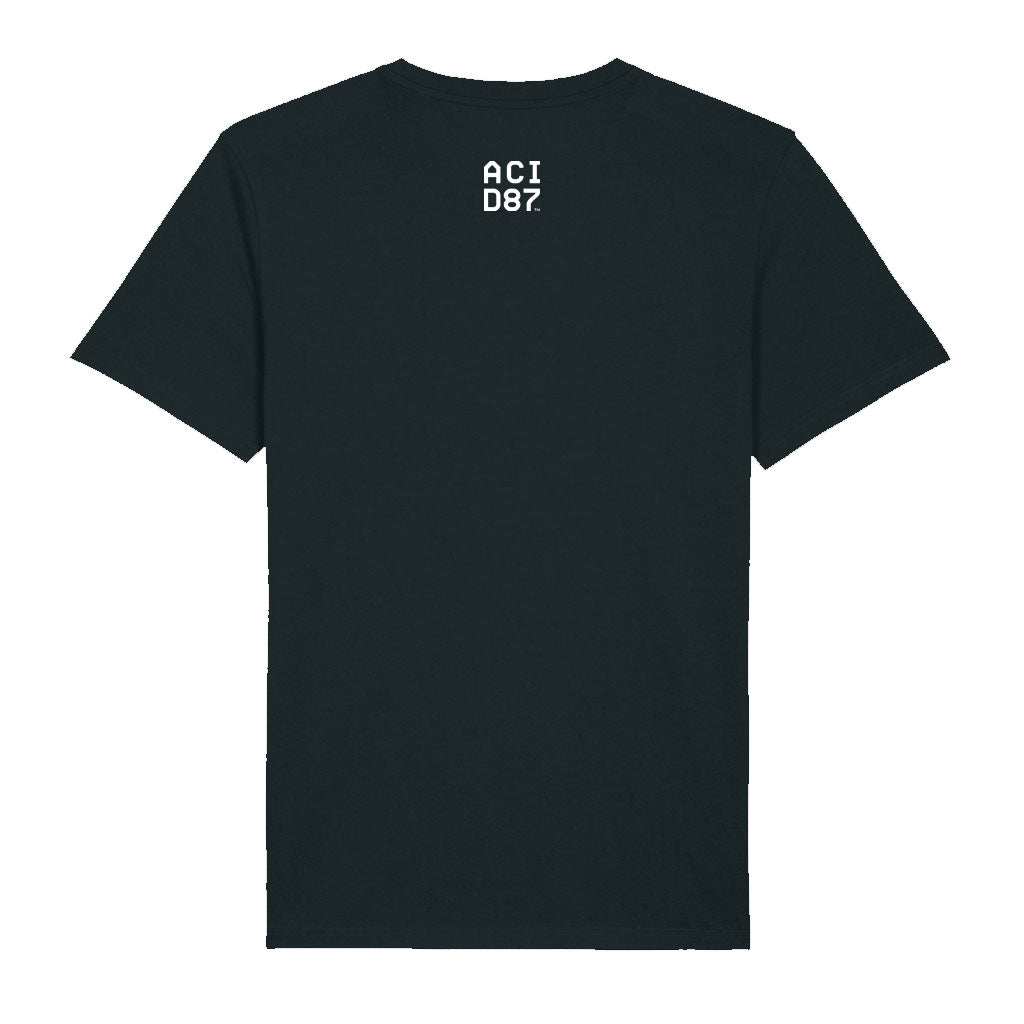 Acid87 White Boxed Logo Unisex Organic T-Shirt