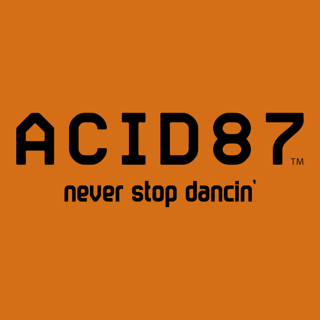 Acid87 Never Stop Dancing Large Black Logo Unisex Sweatshirt